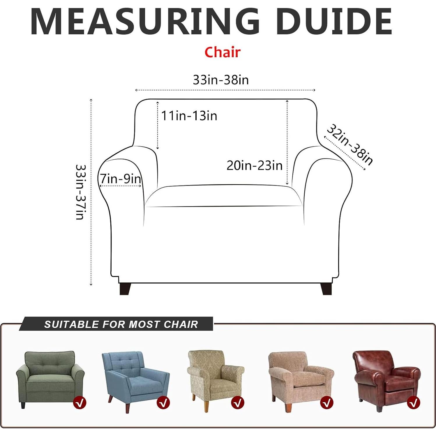 Funda de Silla Molasofa Gris Oscuro Antideslizante 1 Pieza