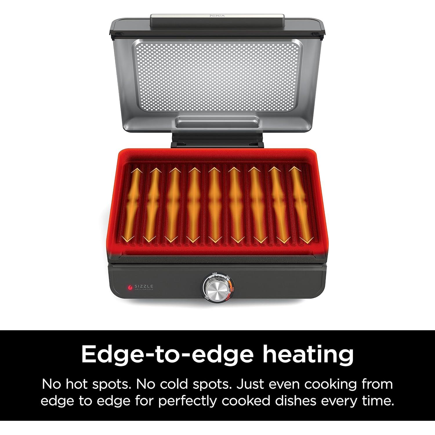 Parrilla y Plancha Ninja Sizzle 14" Antiadherente 260C