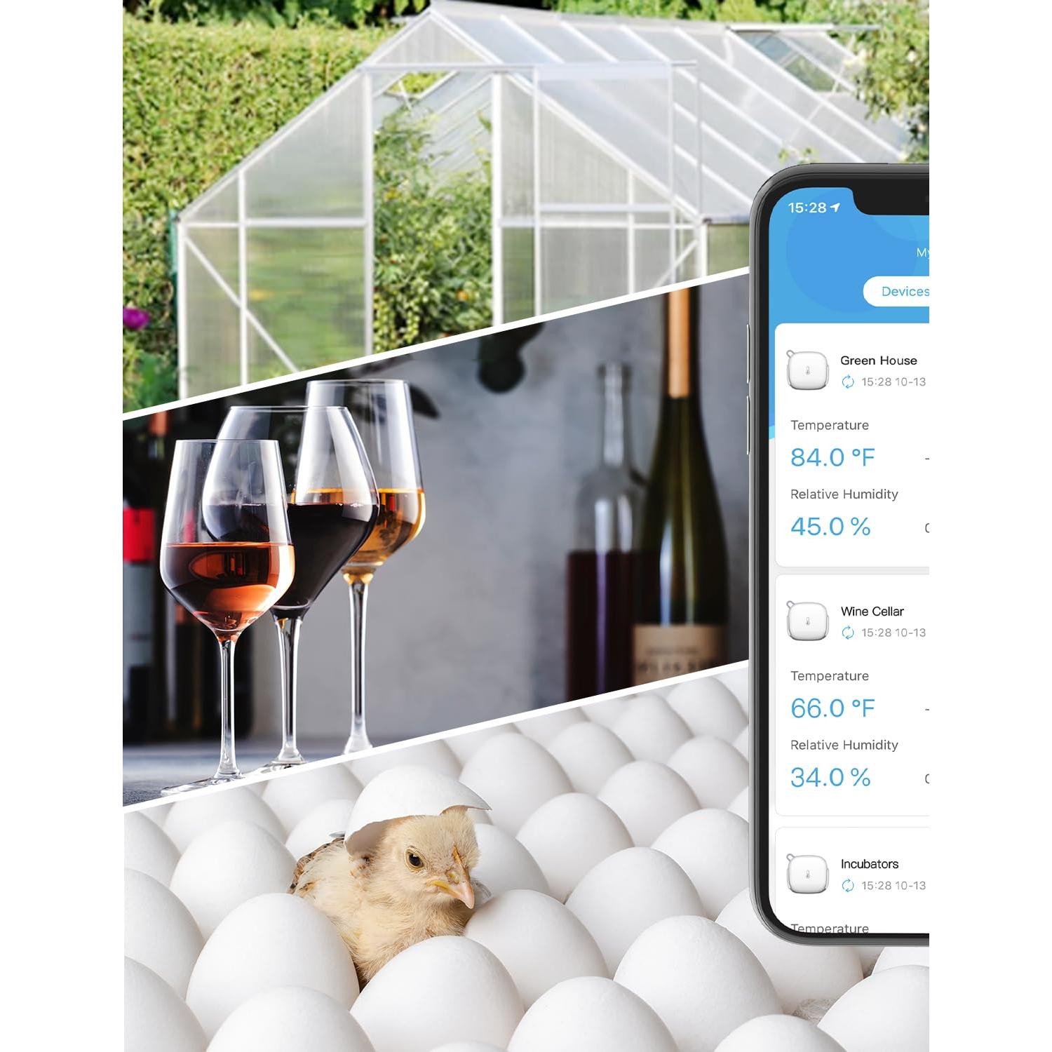 Sensor de Temperatura WiFi Govee H5179, Higrómetro Inteligente
