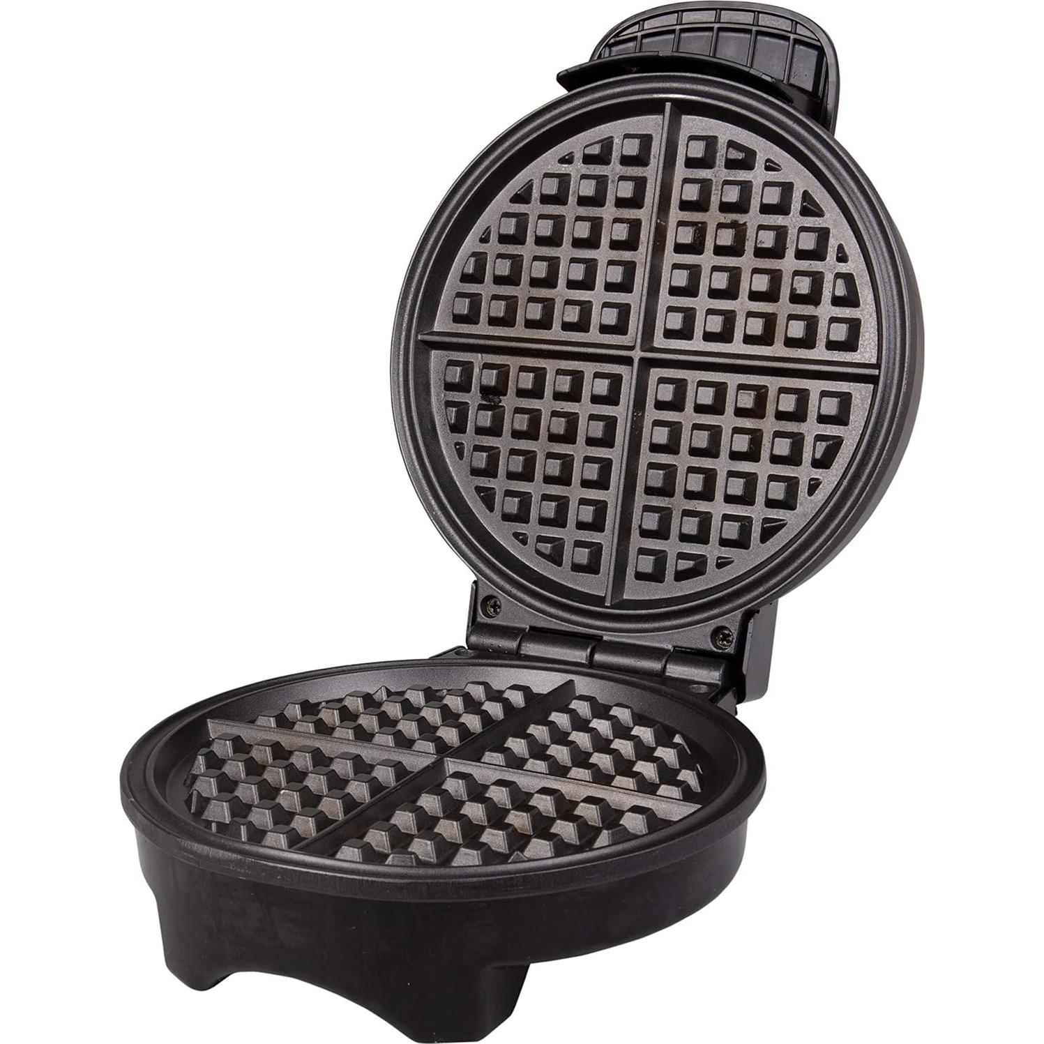 Waffle Maker by Cucina Pro- Griddle Makes 7 Inch Thin, American Style Waffles for Breakfast - Non-Stick Waffler Iron with Adjustable Browning Control, Housewarming Gift, Easy to Use Kitchen Essential