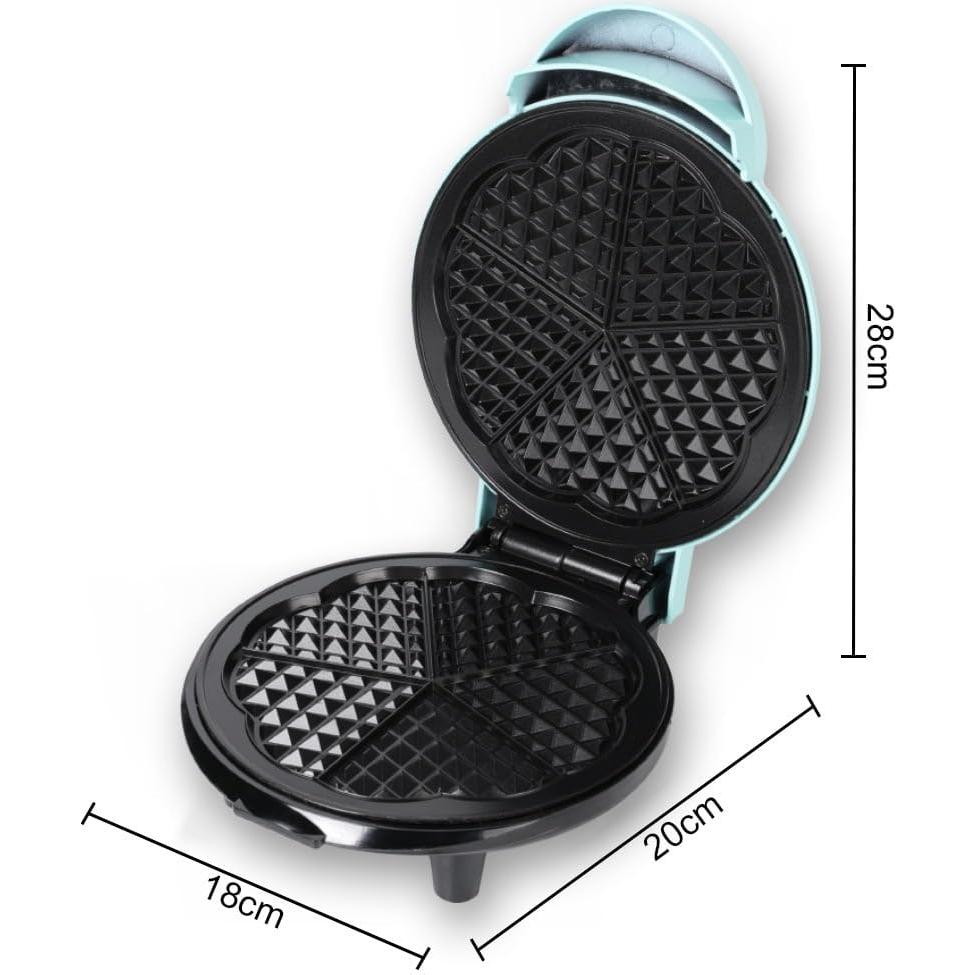 Wafflera Eléctrica KAGOR Rosa 17.78 cm Corazón 700W