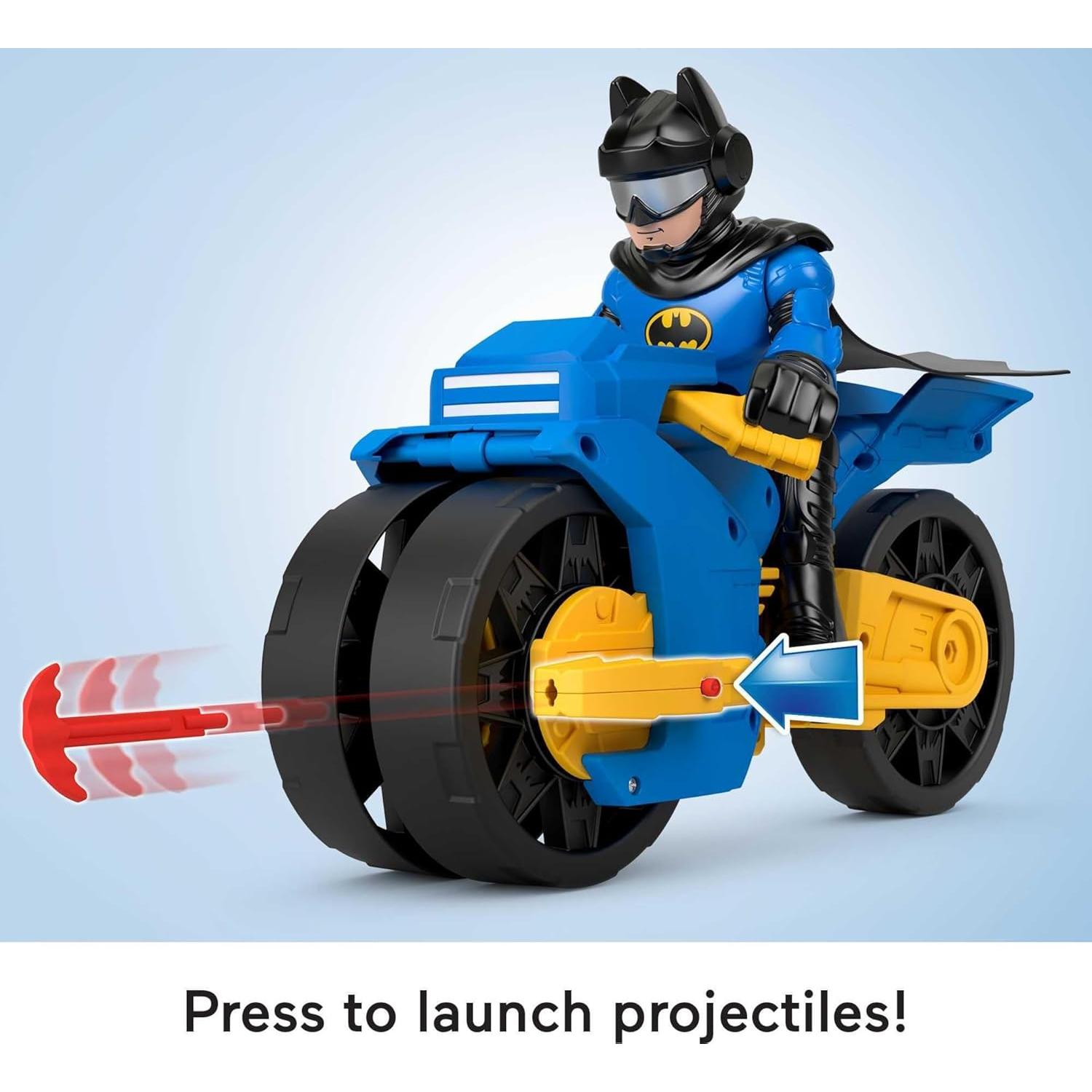 Fisher-Price Imaginext Batman XL Batcycle y figura 25.4 cm