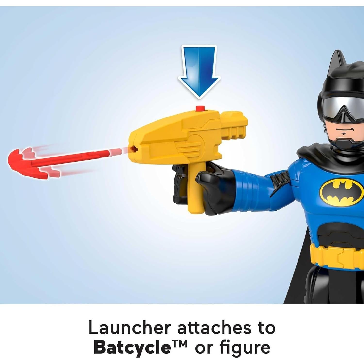 Fisher-Price Imaginext Batman XL Batcycle y figura 25.4 cm