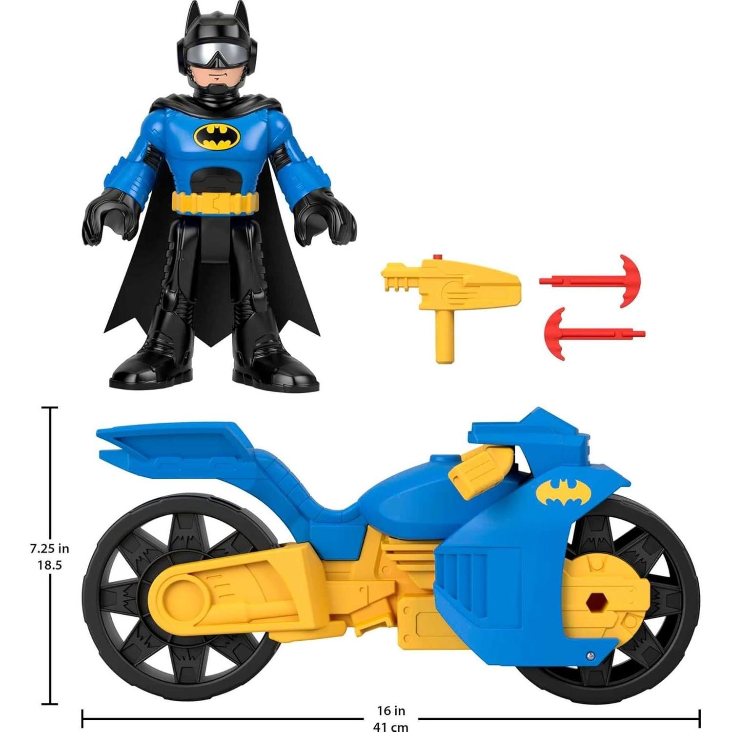 Fisher-Price Imaginext Batman XL Batcycle y figura 25.4 cm
