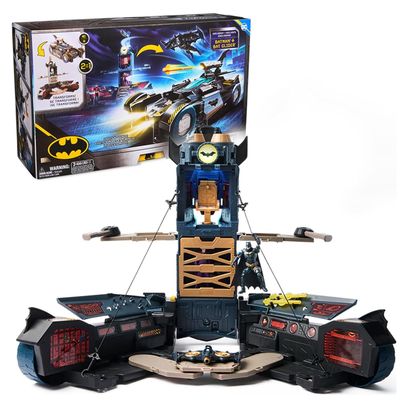 Juego de Transformación Batmobile Spin Master 2-en-1 con Figura