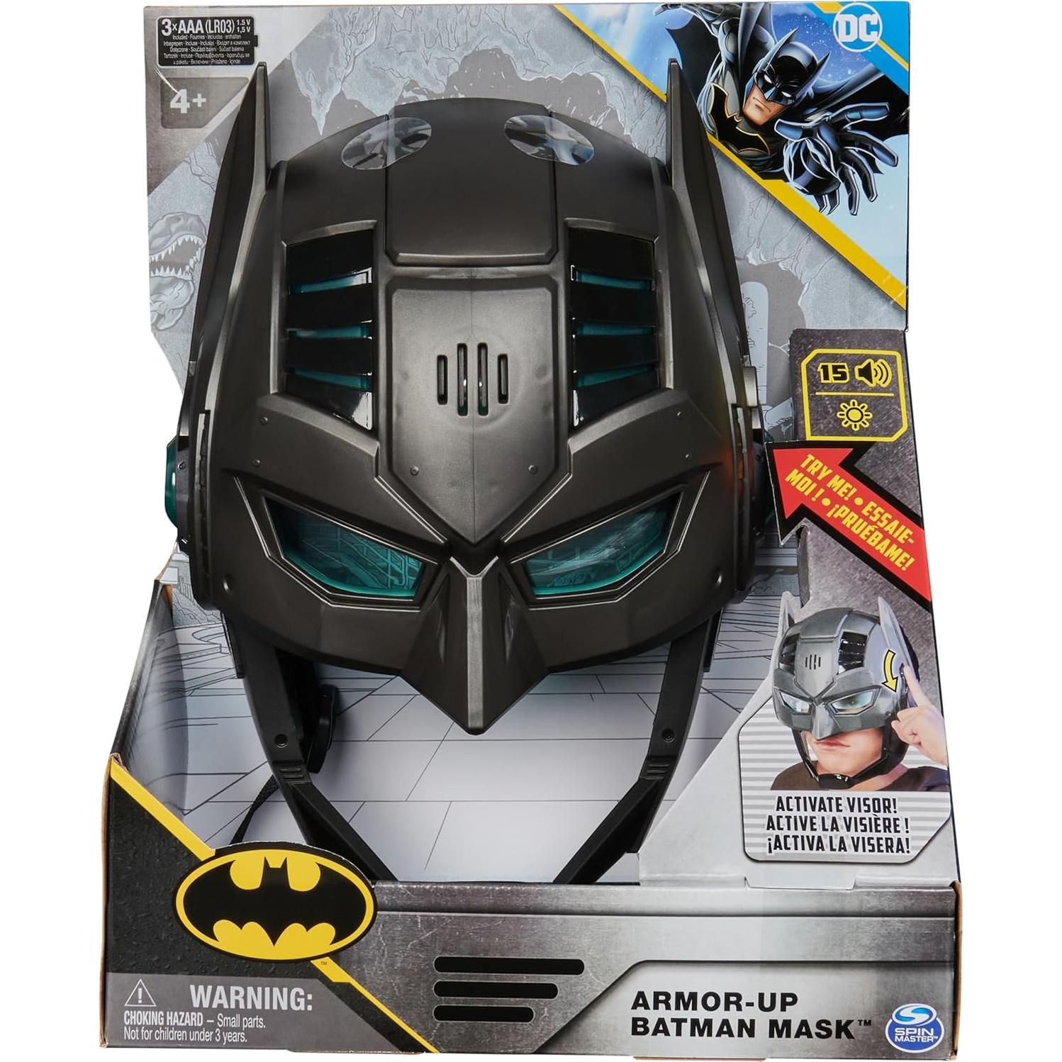 Máscara Armor-Up Batman Spin Master con Sonidos y Luces