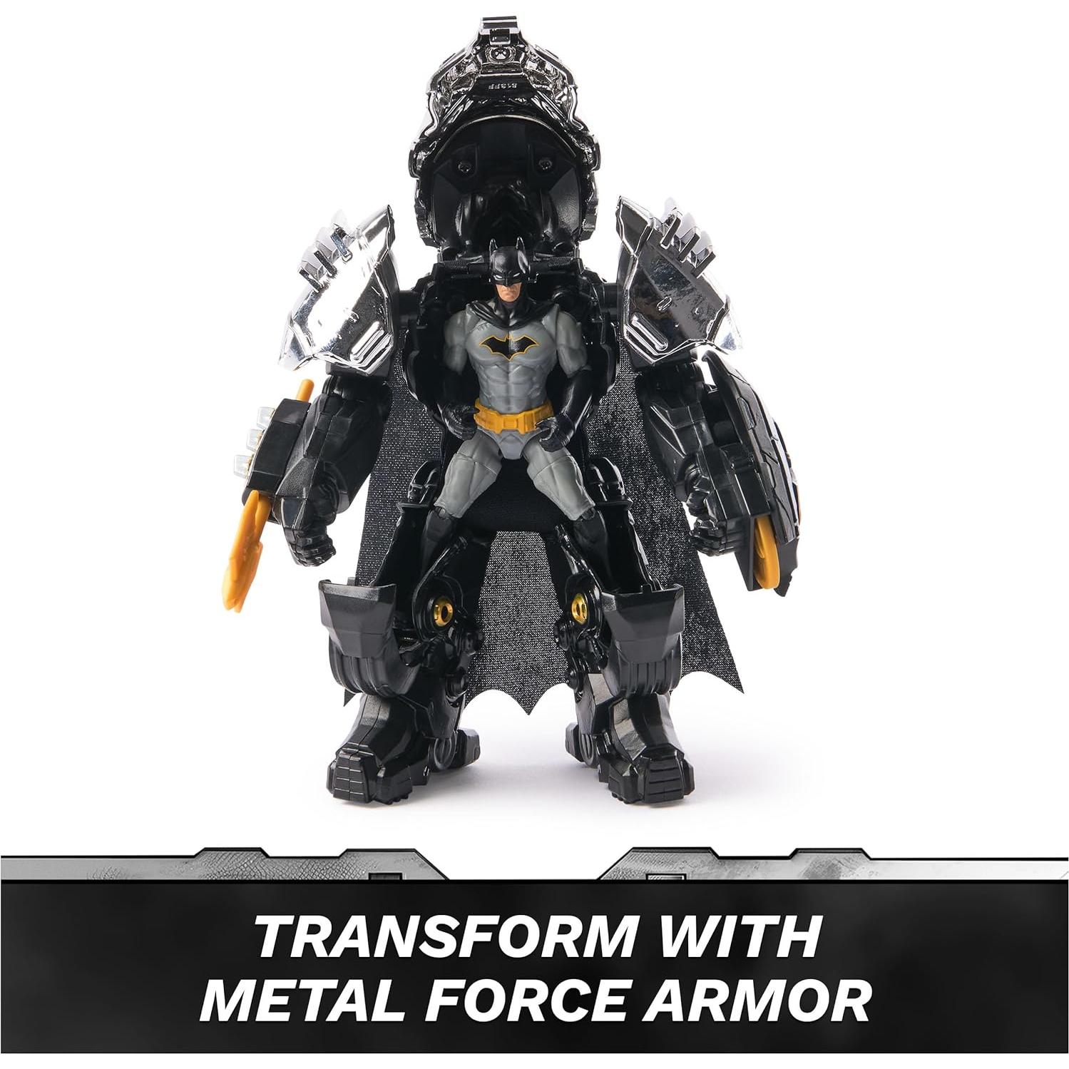 Figura de Acción Batman Metal Force 15 cm con Mini Figura 10 cm