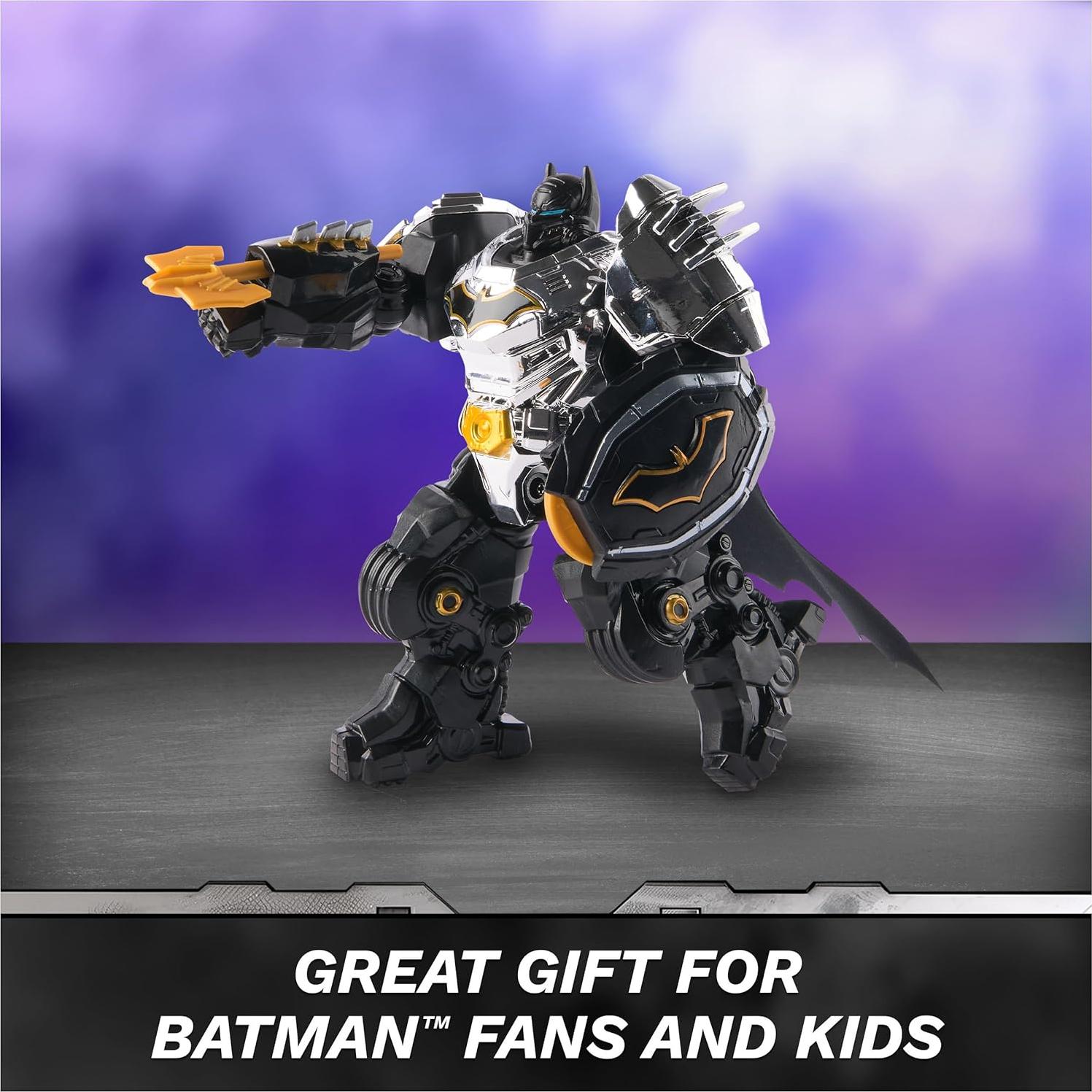 Figura de Acción Batman Metal Force 15 cm con Mini Figura 10 cm