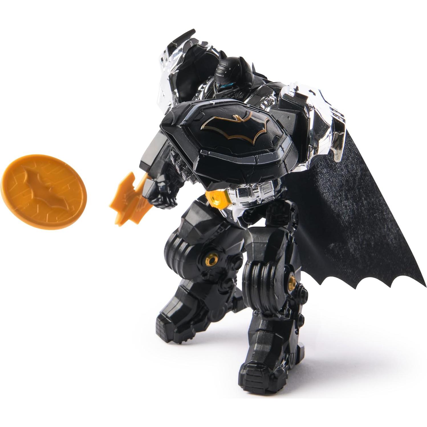 Figura de Acción Batman Metal Force 15 cm con Mini Figura 10 cm