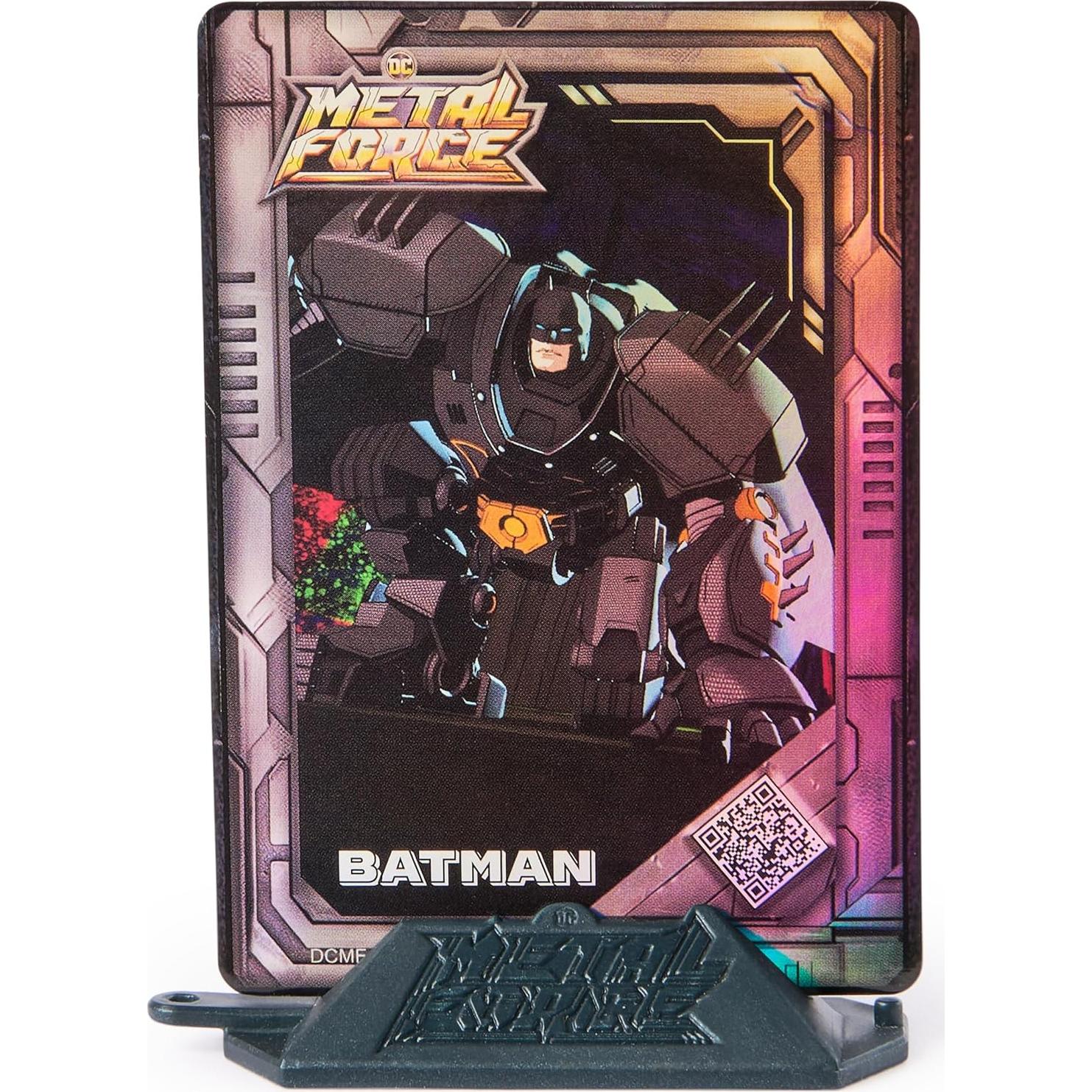 Figura de Acción Batman Metal Force 15 cm con Mini Figura 10 cm