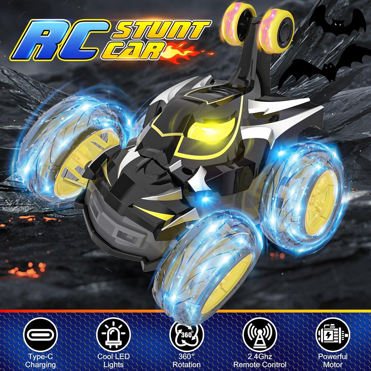 Coche RC Acrobático Mafbeanl 360° con Luces Recargables