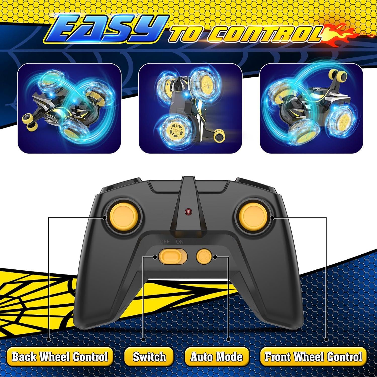 Coche RC Acrobático Mafbeanl 360° con Luces Recargables