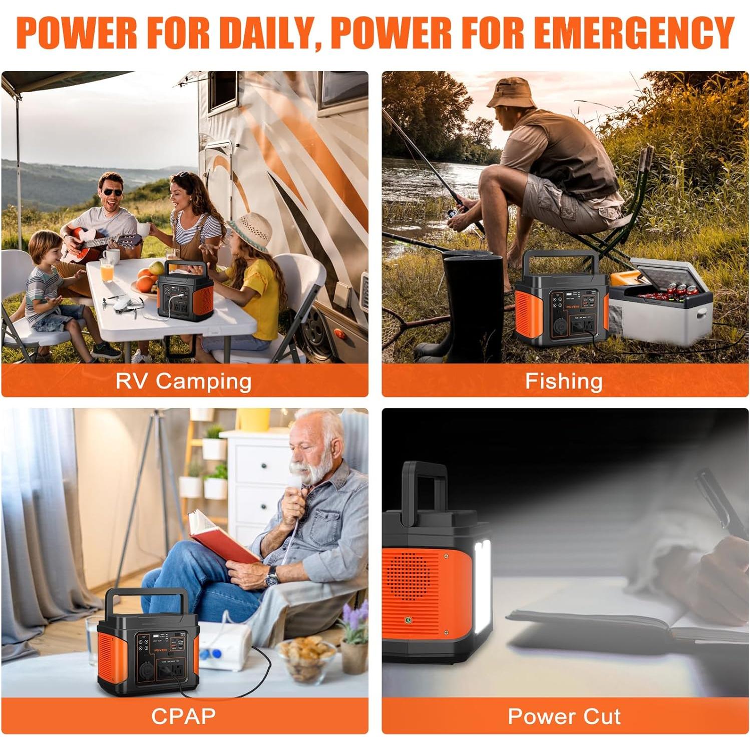 Generador Solar PGYOB P400 400W Portátil para Camping