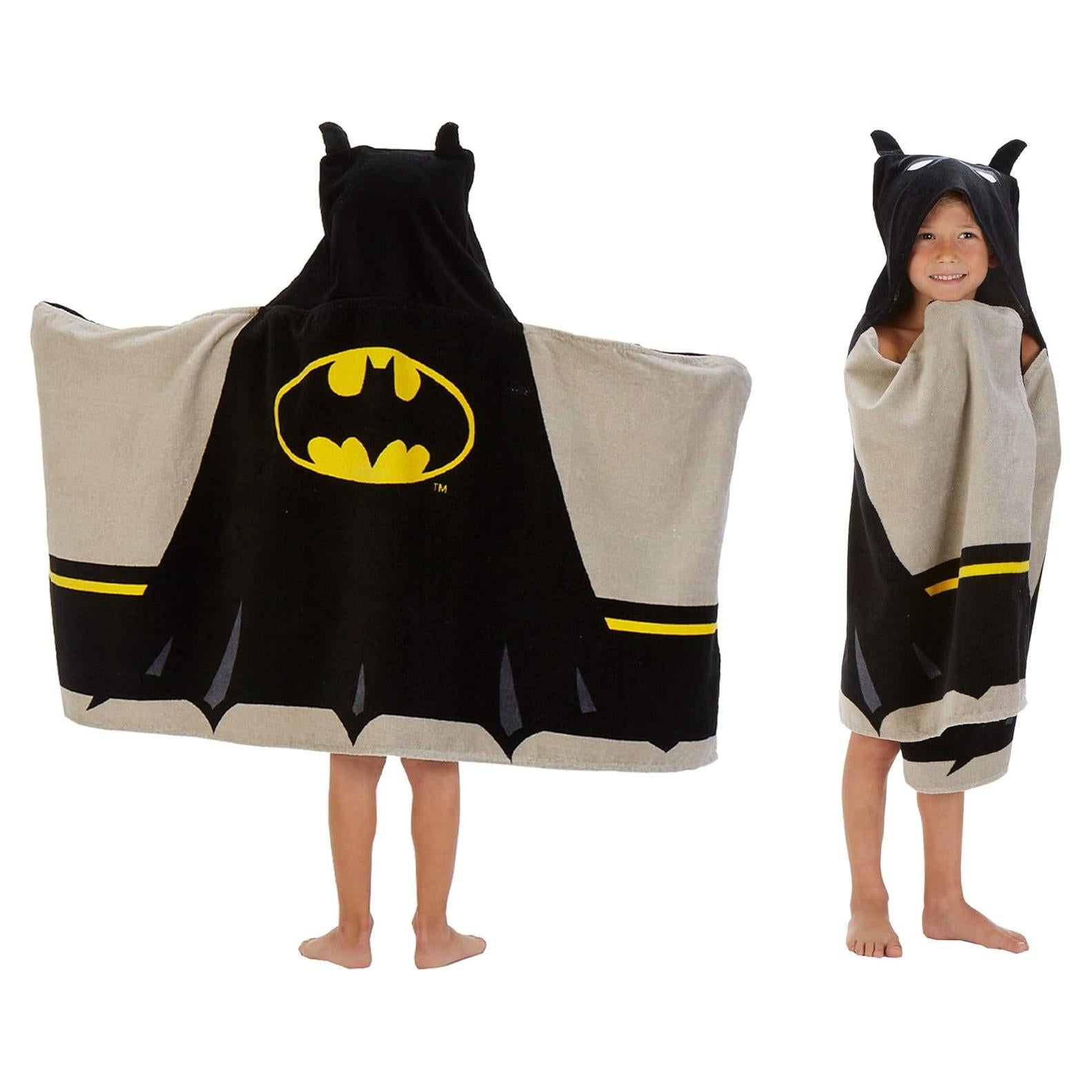 Toalla con Capucha Batman Franco 61x127 cm Algodón Suave