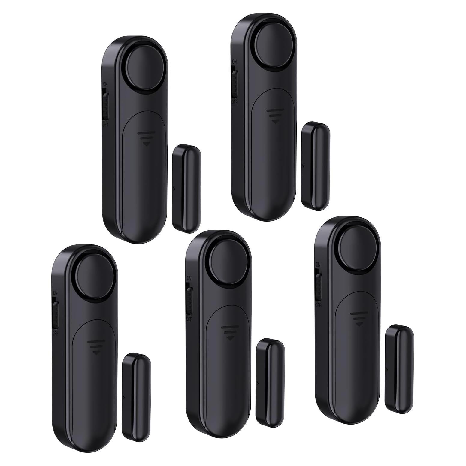 Paquete de 5 Alarmas de Ventana AKOYU 120dB Seguridad