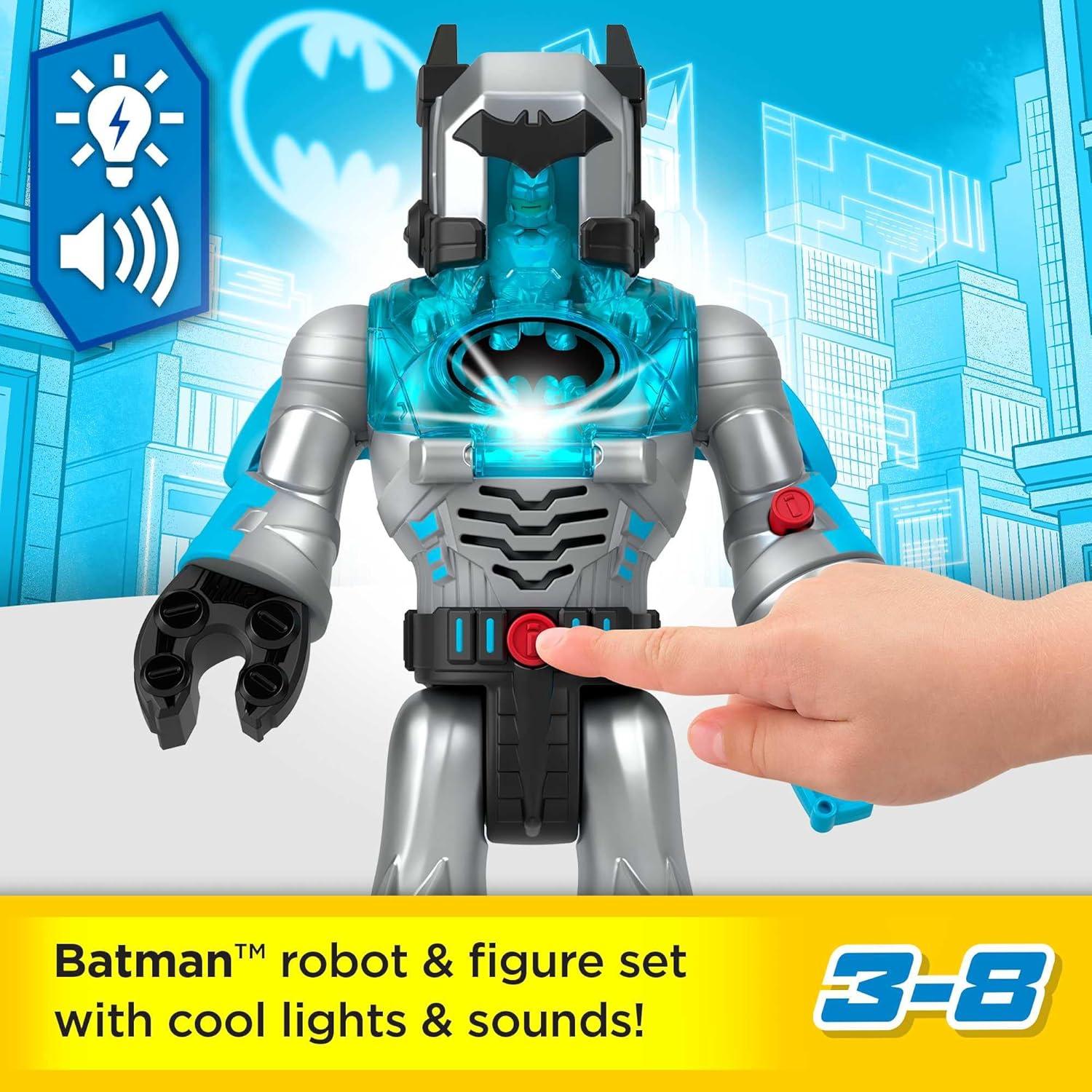 Fisher-Price Batman Exo Suit Robot 31 cm con Luces y Sonidos