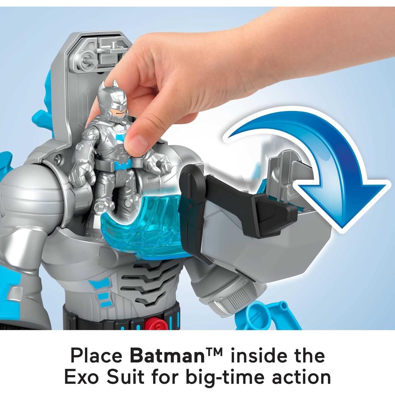 Fisher-Price Batman Exo Suit Robot 31 cm con Luces y Sonidos