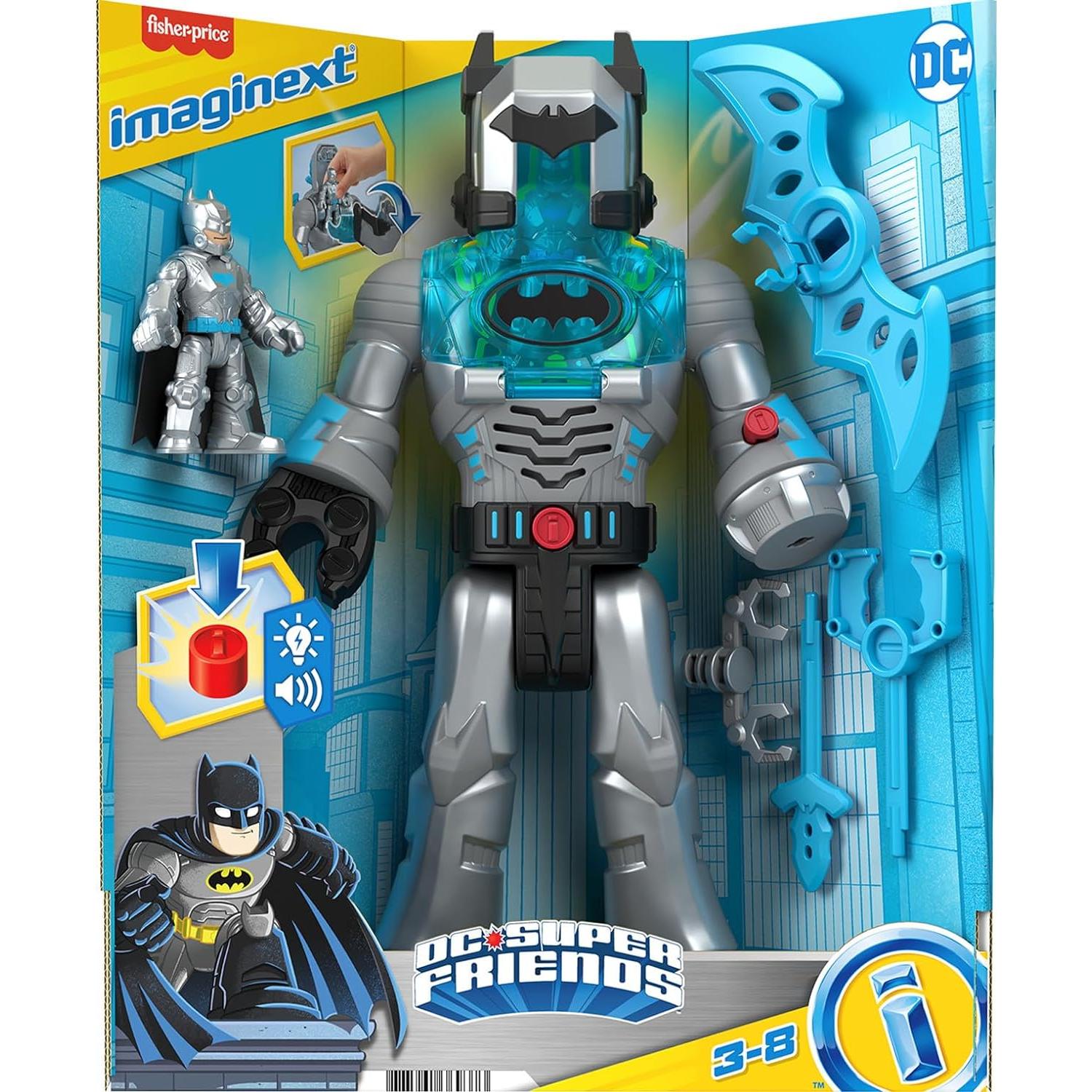 Fisher-Price Batman Exo Suit Robot 31 cm con Luces y Sonidos