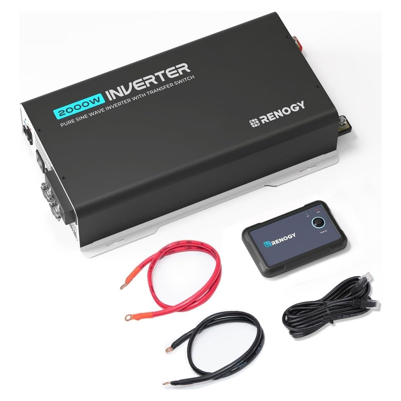 Inversor Renogy 2000W 12V DC a 120V AC Bluetooth