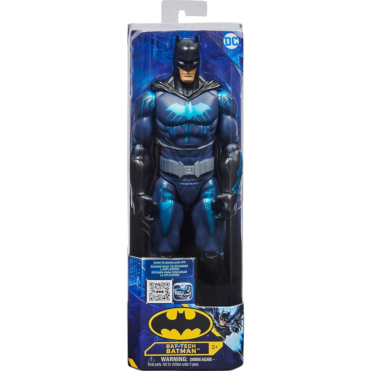 Figura de Acción Batman 30 cm Spin Master Traje Negro/Azul
