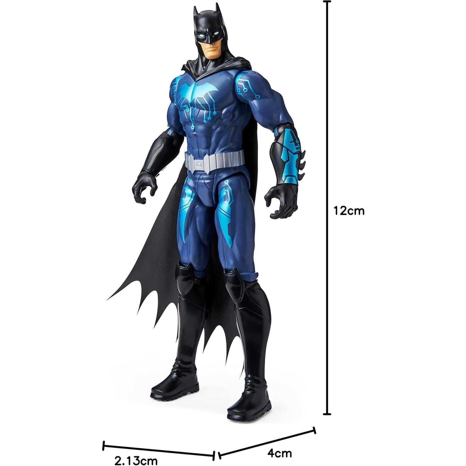 Figura de Acción Batman 30 cm Spin Master Traje Negro/Azul