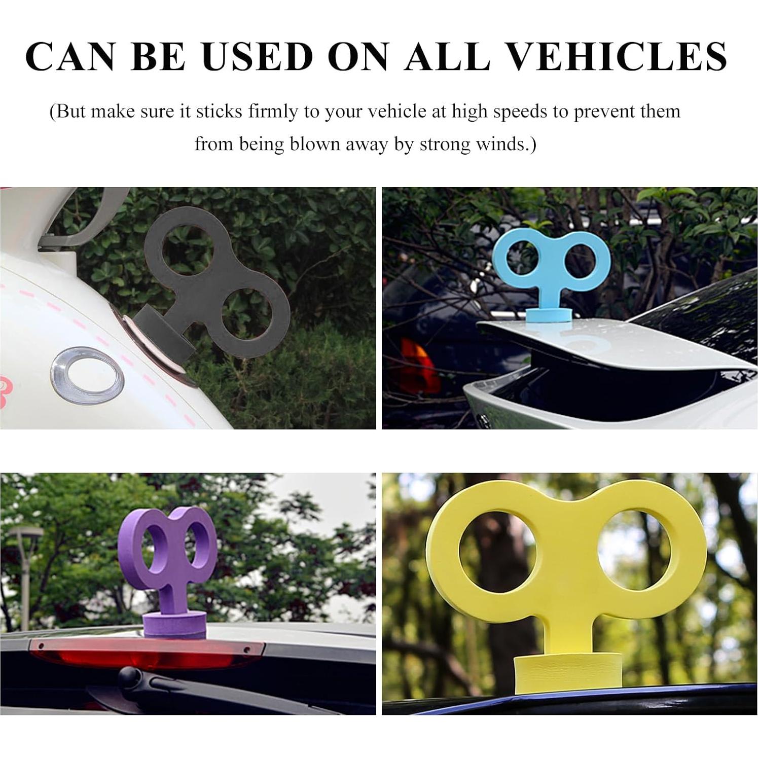 Pegatina 3D de Llave de Cuerda Gasedin para Coche - Negro