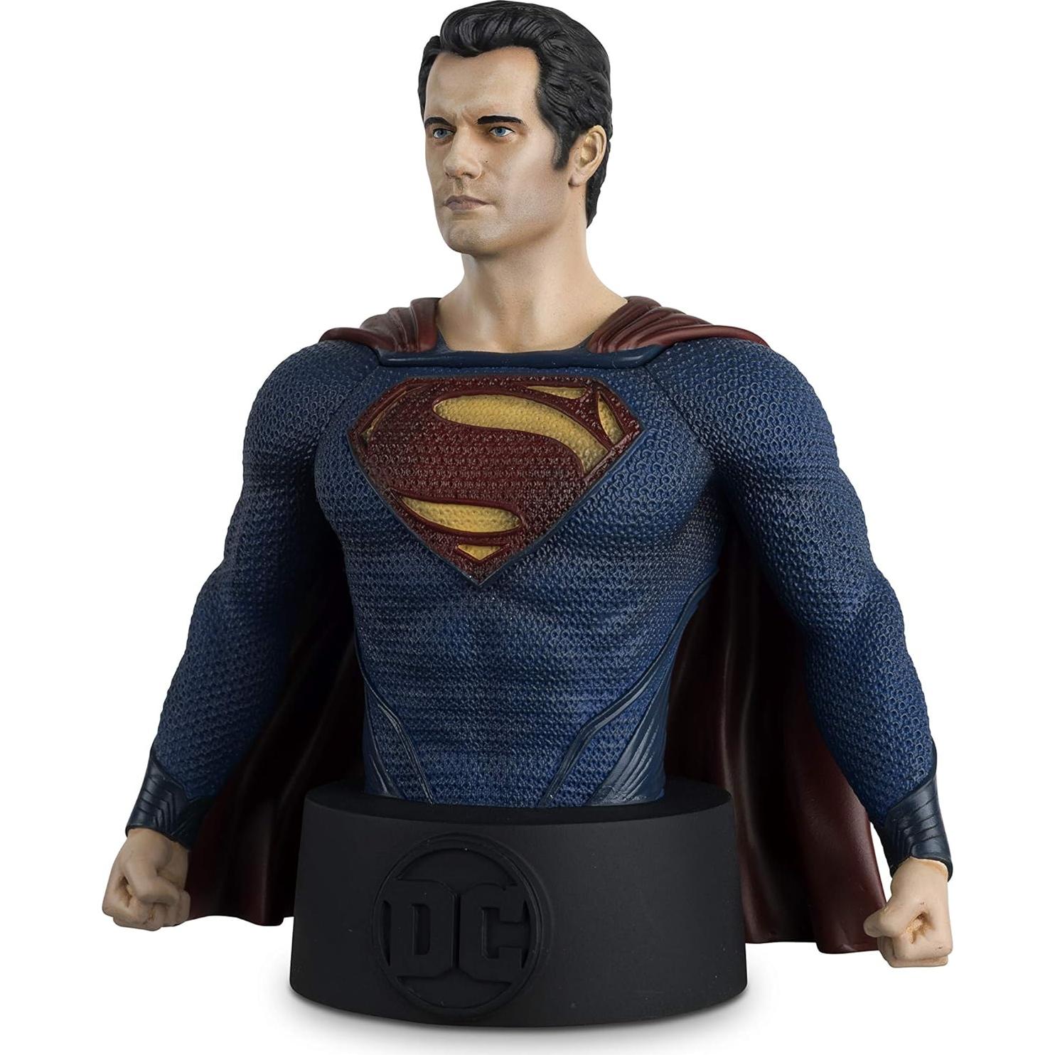 Eaglemoss DC Batman Universe Collector's Busts: #15 Superman (Man of Steel) Bust Toy, Multicolor, 5 inches