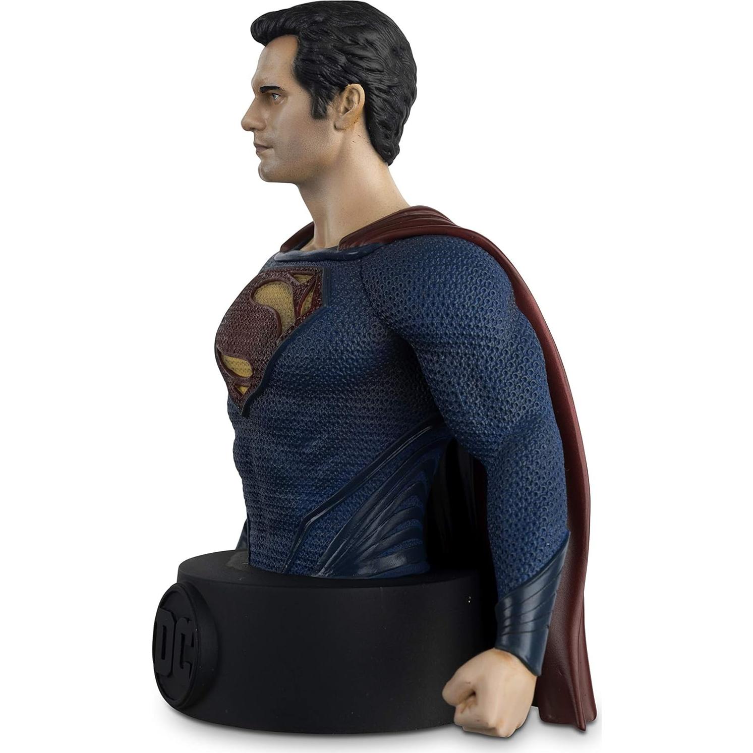 Eaglemoss DC Batman Universe Collector's Busts: #15 Superman (Man of Steel) Bust Toy, Multicolor, 5 inches