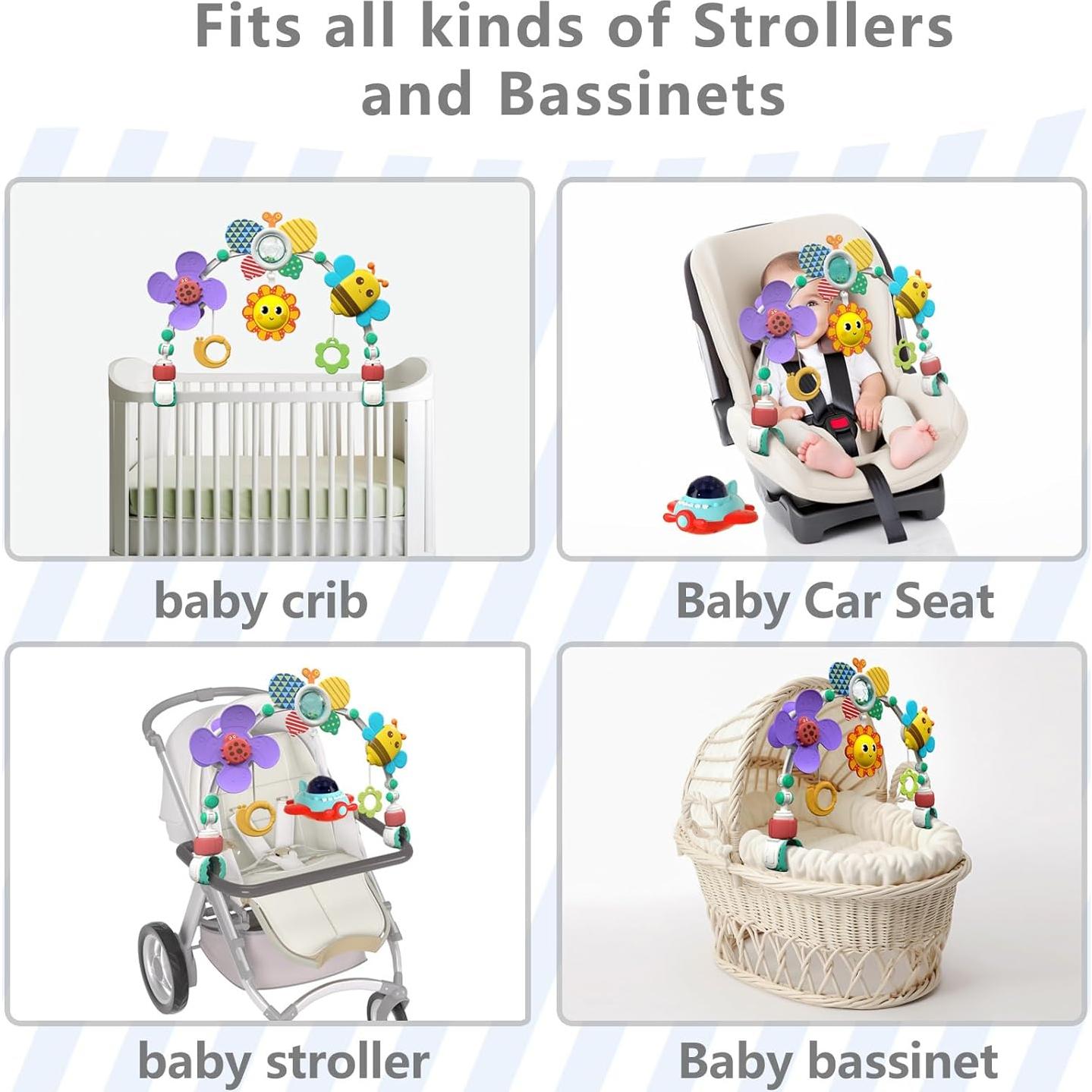 Arco Musical para Cochecito de Bebé Huanger, Juguetes de Actividad