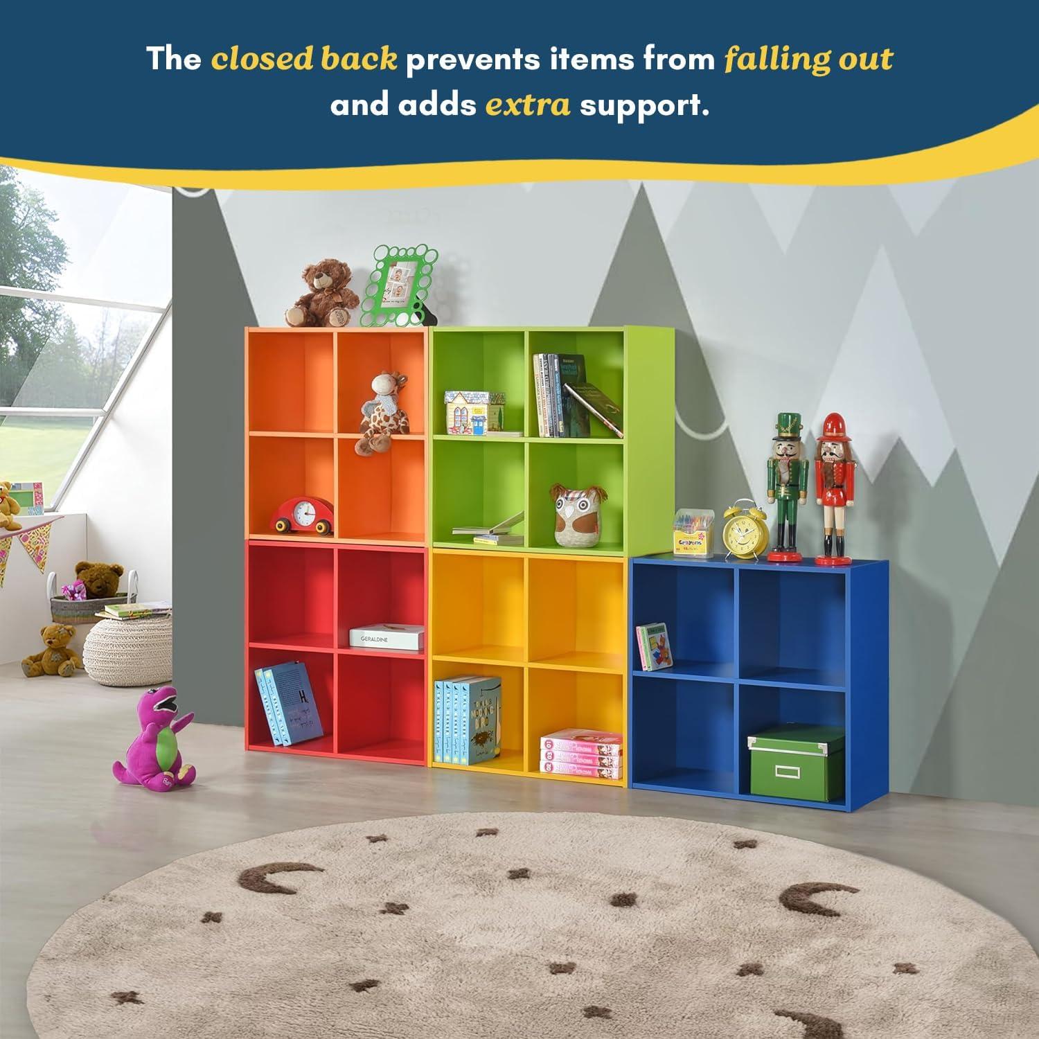 Estantería Organizador 4 Cubos Muebles Kings Brand George Verde