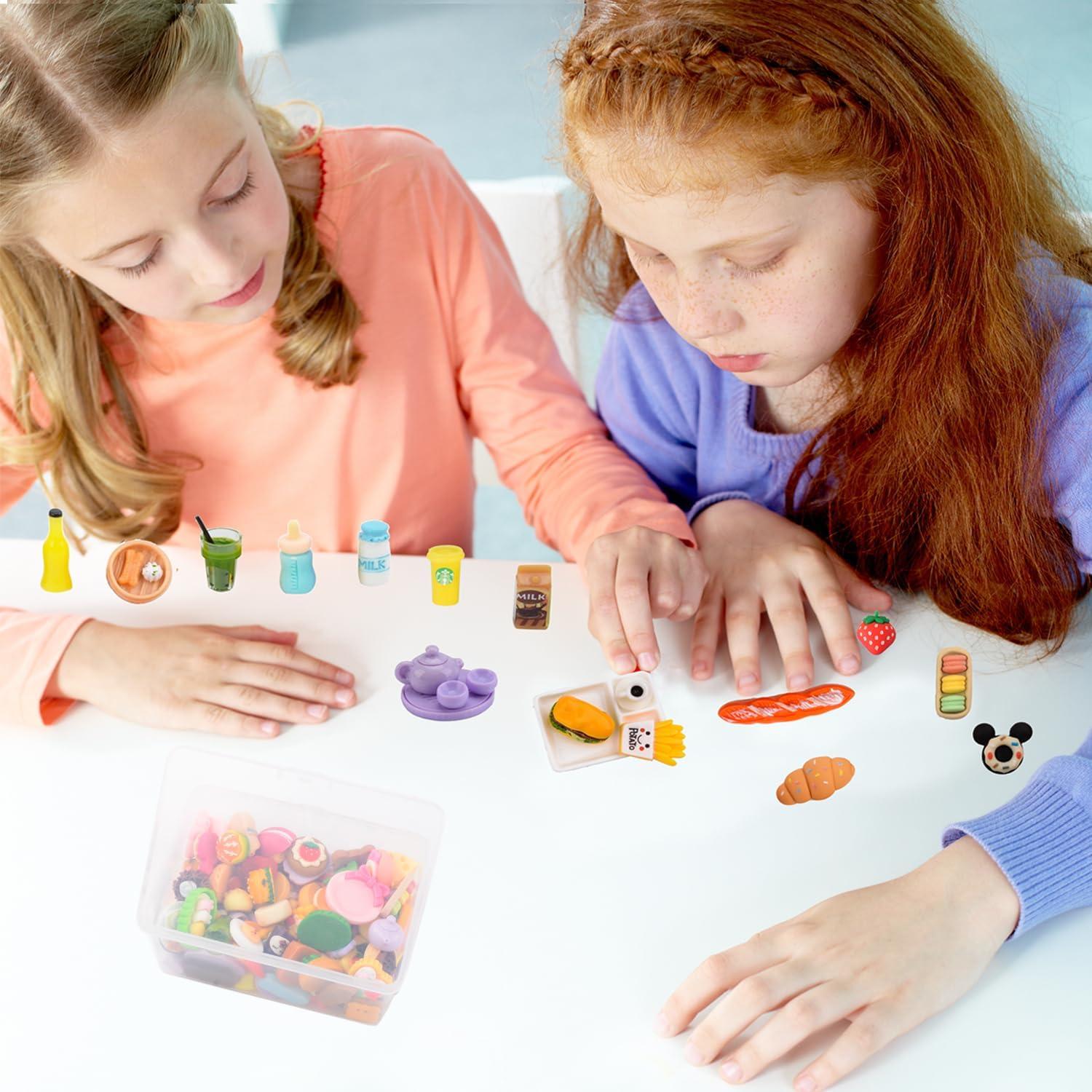 Set de 100 Accesorios de Comida Miniatura MUYIZI con Caja