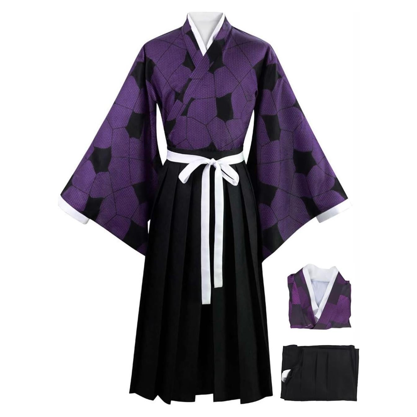Disfraz Cosplay Kimono Adulto Gonriya - Talla Pequeña Púrpura