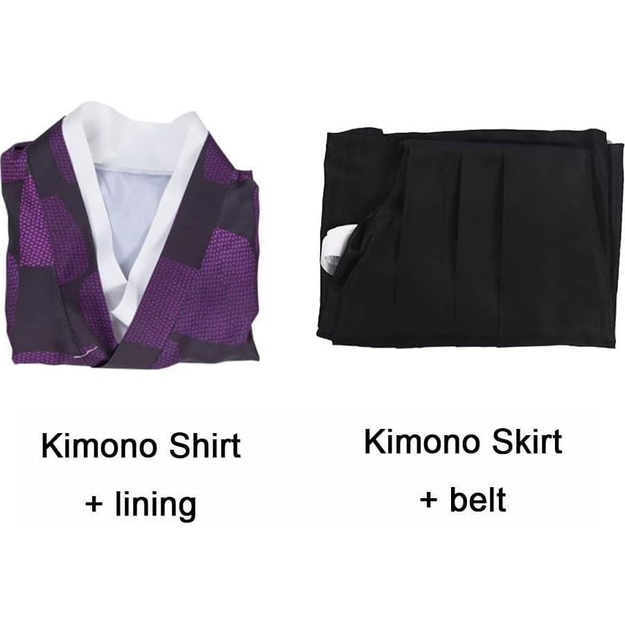 Disfraz Cosplay Kimono Adulto Gonriya - Talla Pequeña Púrpura