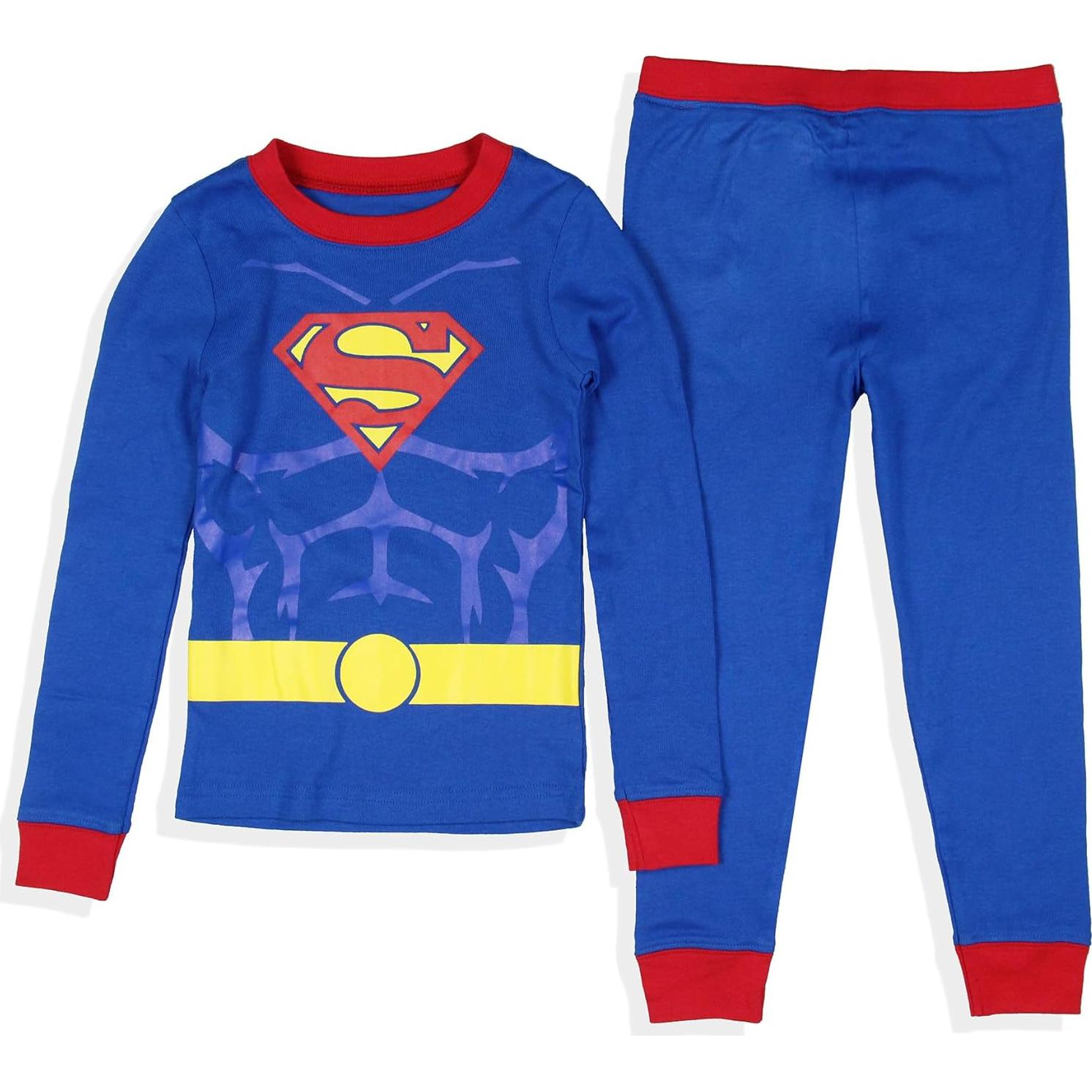 Pijama de Superhéroe DC Comics para Niños Pequeños - 100% Algodón