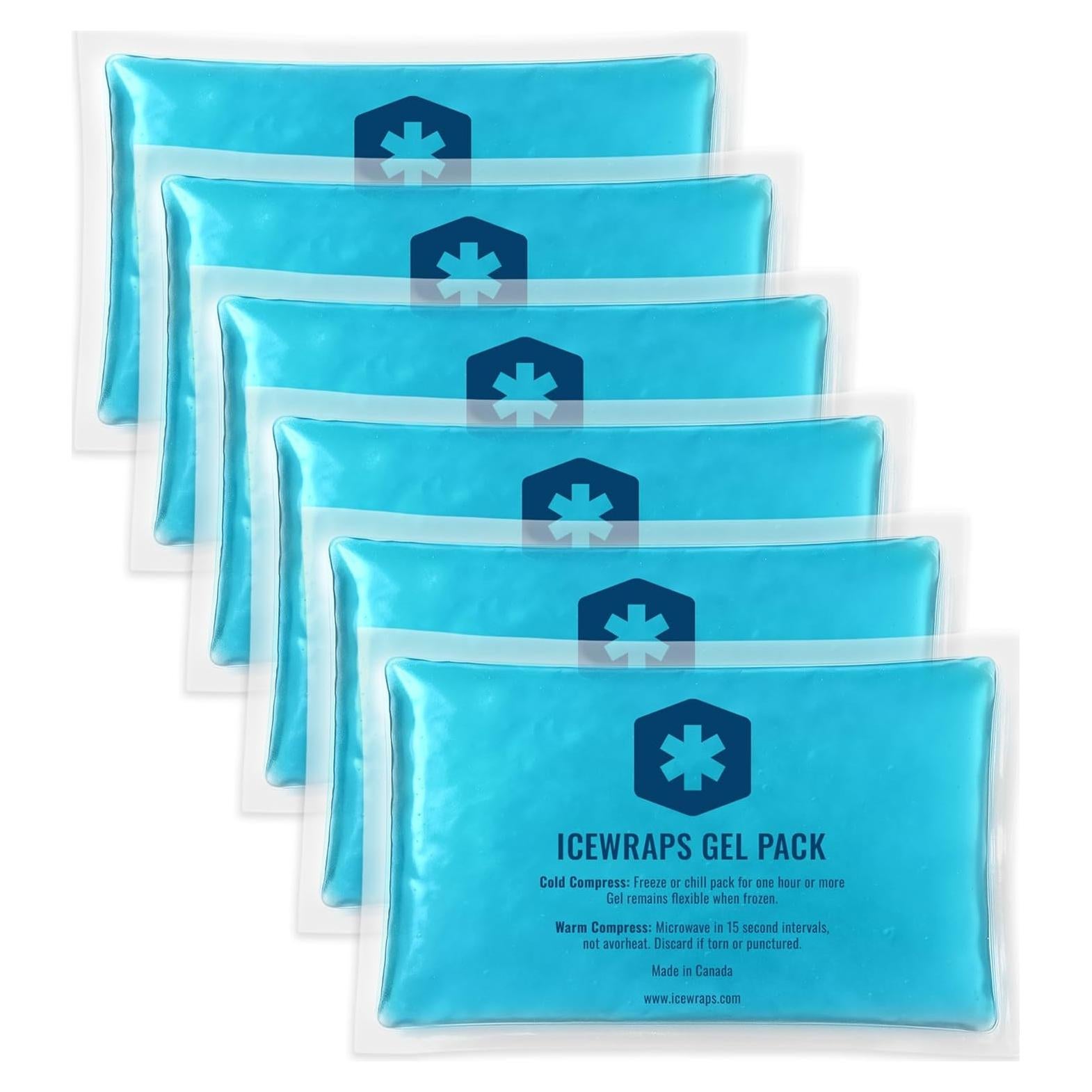 Paquetes de Hielo Caliente y Frío IceWraps - 6 Unidades 7.6x12.7 cm