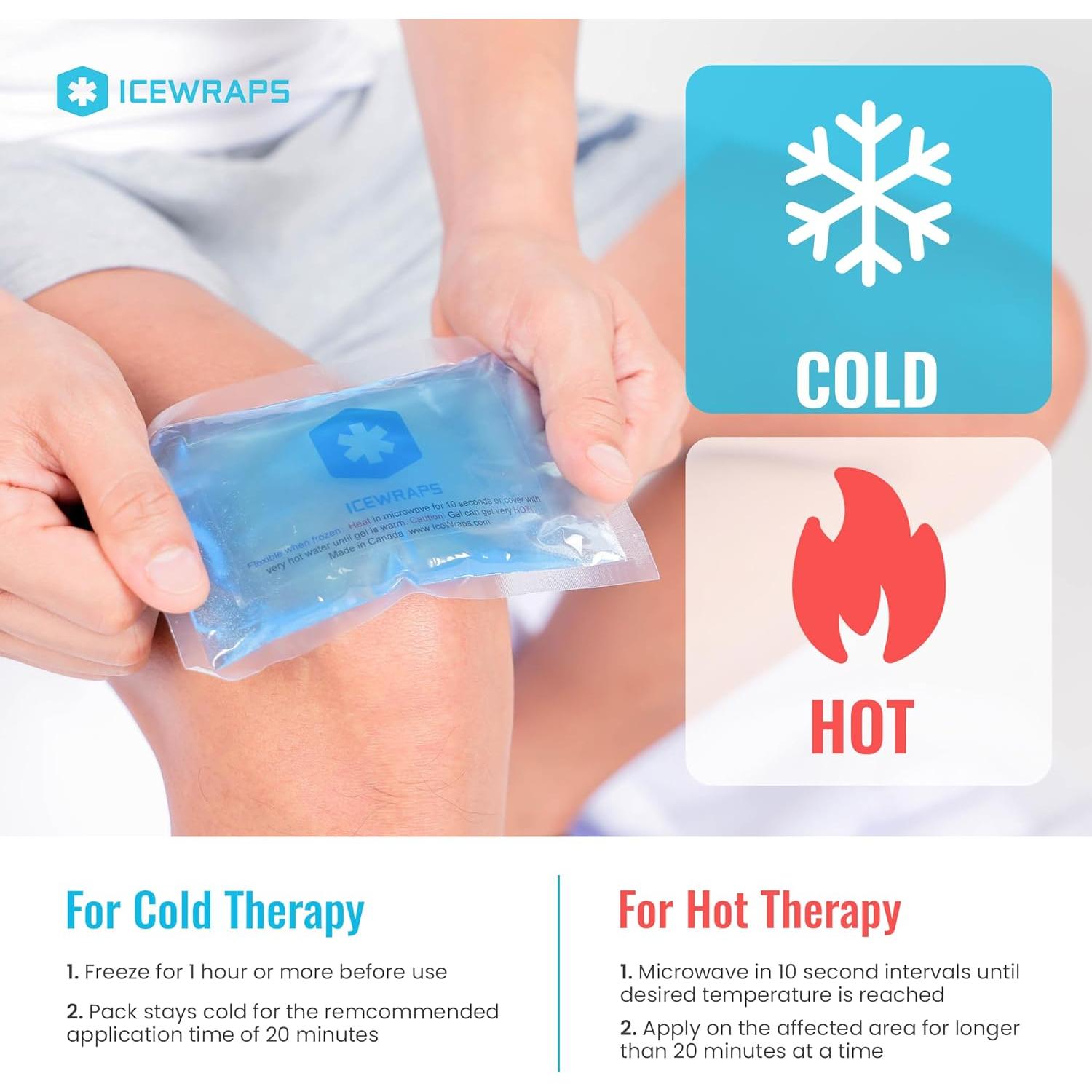 Paquetes de Hielo Caliente y Frío IceWraps - 6 Unidades 7.6x12.7 cm