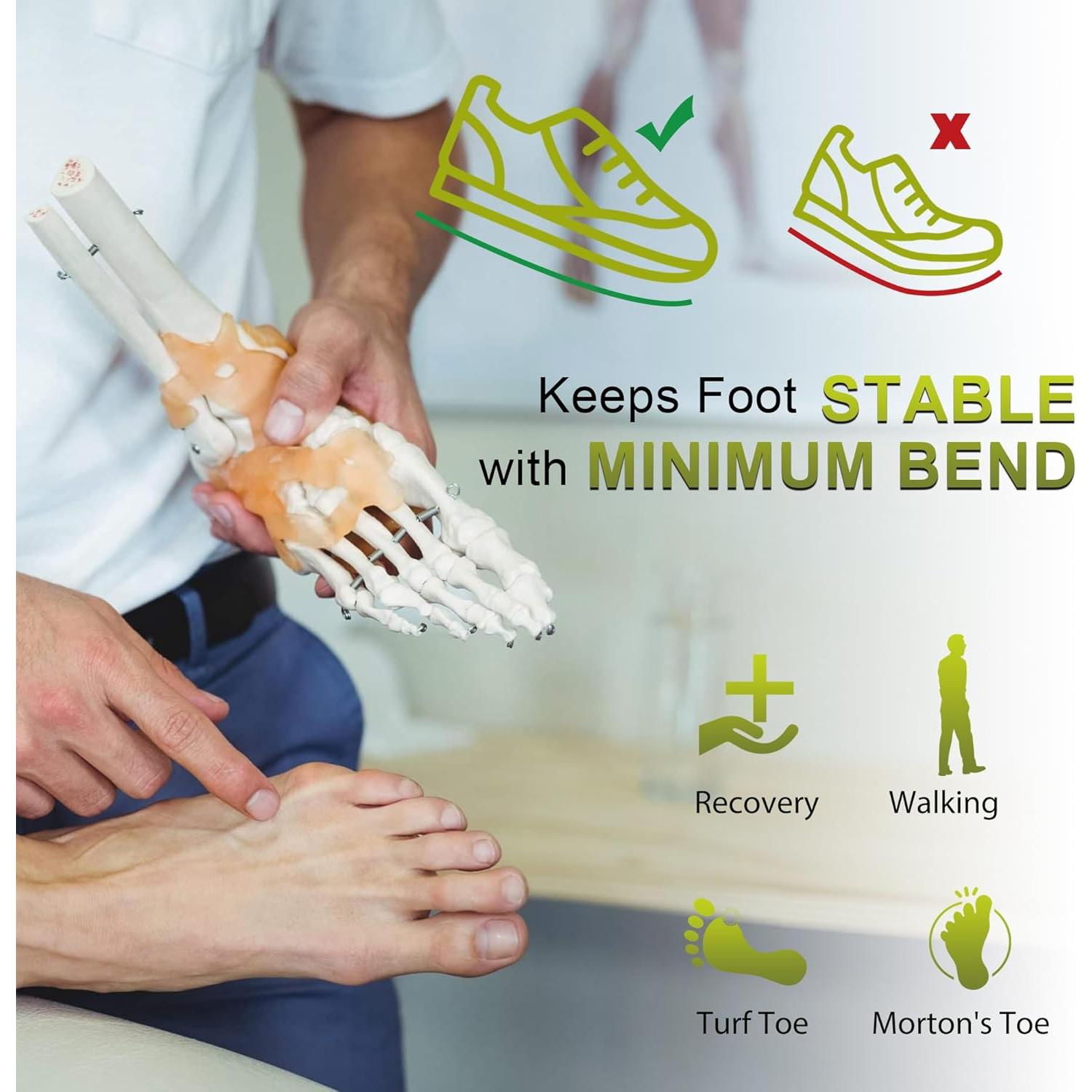 Plantillas de fibra de carbono UBARONY para hallux rígido 215mm