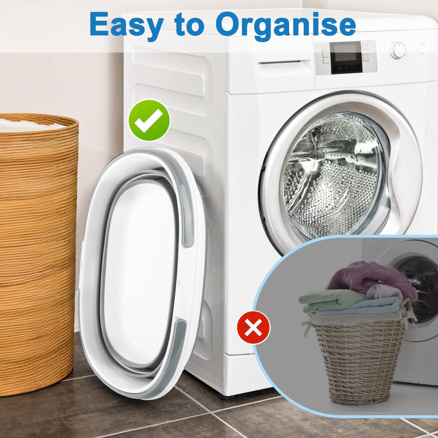 Cubeta Plegable de Silicona BIDFUL 16L para Limpieza y Almacenamiento