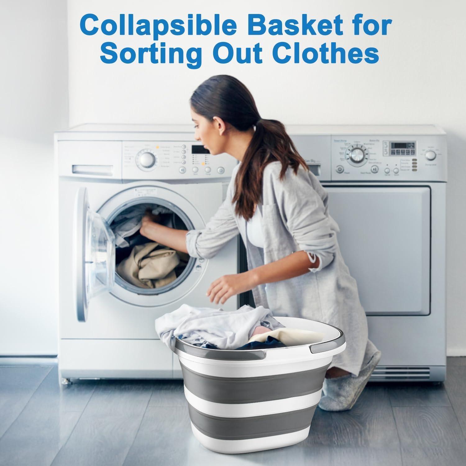 Cubeta Plegable de Silicona BIDFUL 16L para Limpieza y Almacenamiento