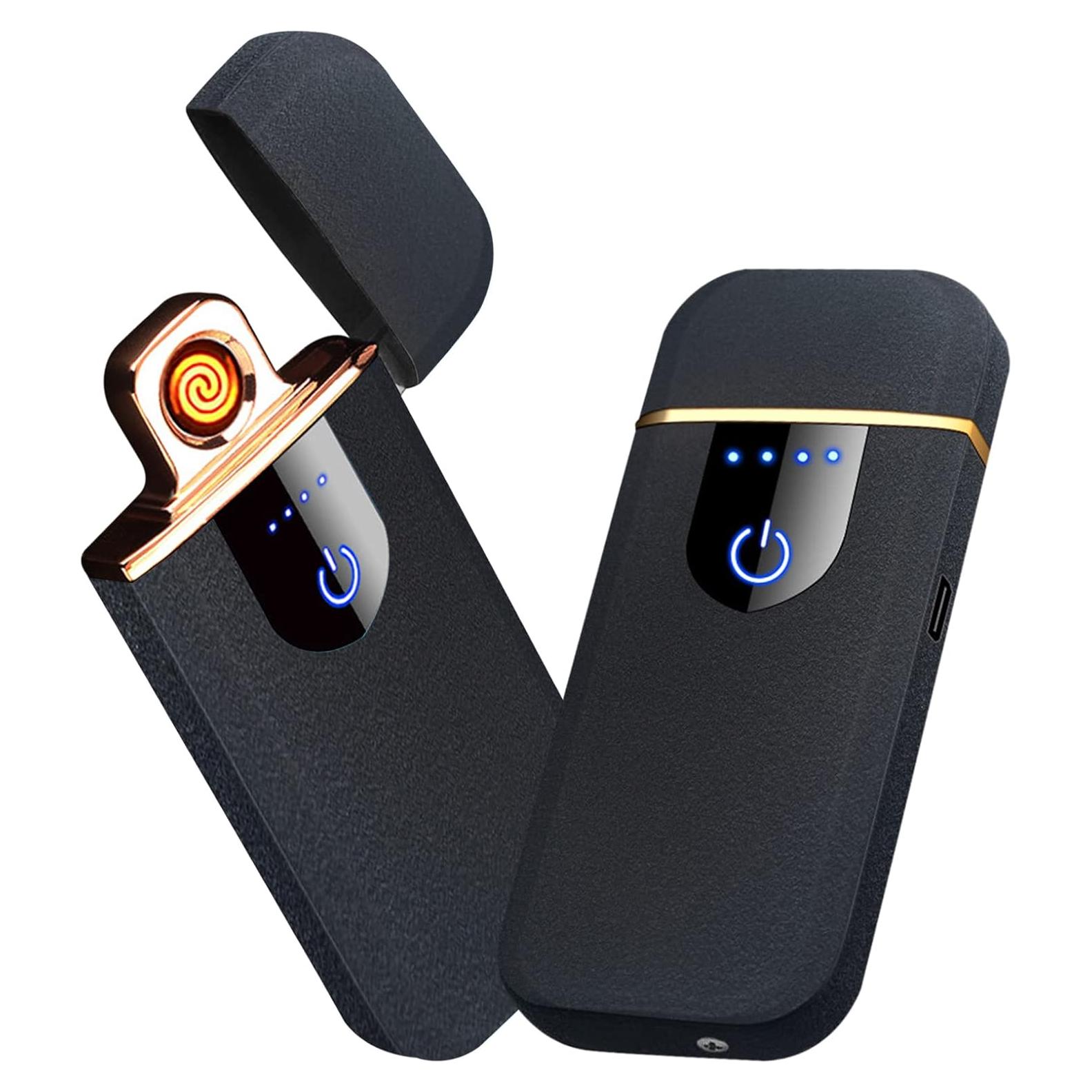 Encendedor Electrónico YANGVVIA Recargable USB a Prueba de Viento