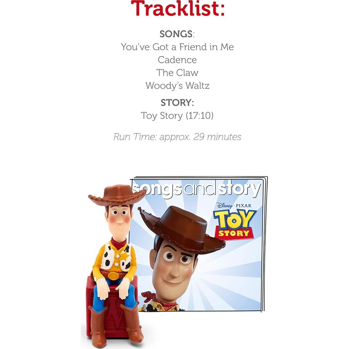 Figurita de audio Tonies Woody Disney 28 min 3 años+