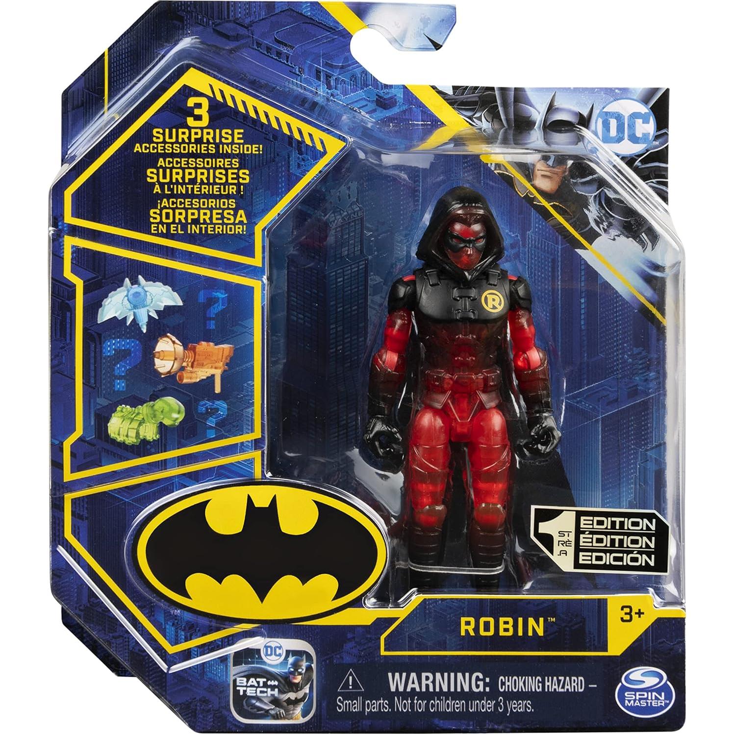 Figura de Acción Robin DC Comics 10 cm con 3 Accesorios