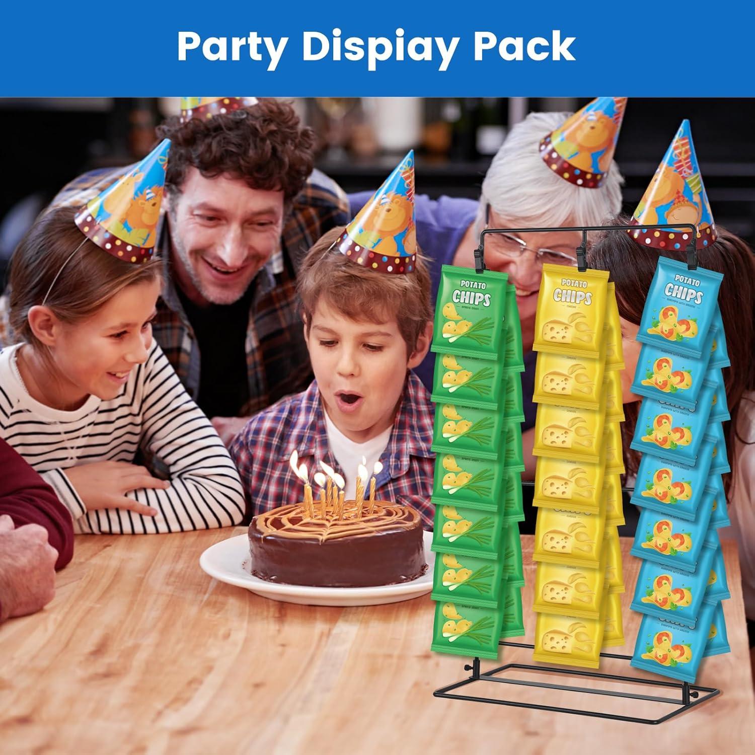 Soporte para Exhibición de Snacks Tongyuyan 3 Filas 45 Clips