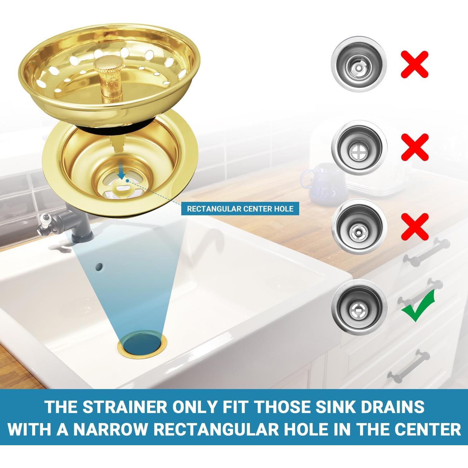 Filtro de Drenaje KONE Acero Inoxidable 8 cm Tapón Universal