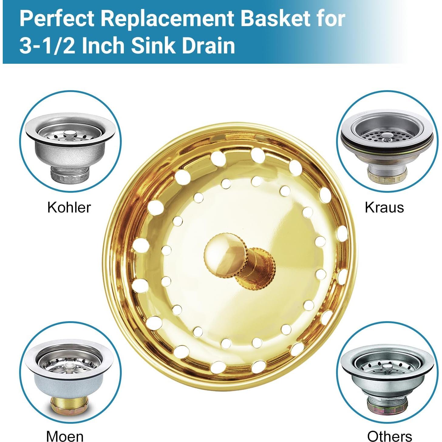 Filtro de Drenaje KONE Acero Inoxidable 8 cm Tapón Universal