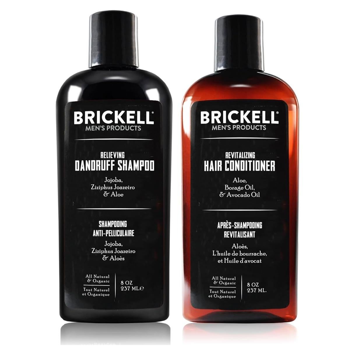 Set de Champú y Acondicionador Anticaspa Brickell 118 ml x2