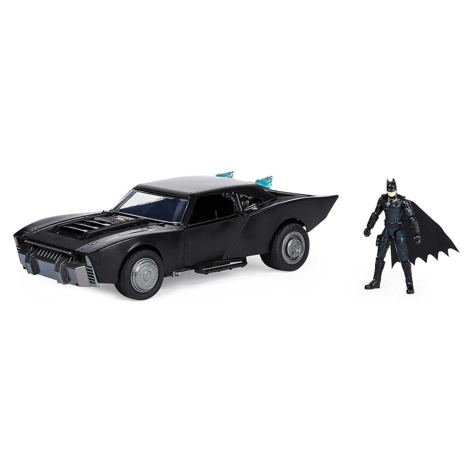 Batmóvil de Batman 2022 con figura de acción 10 cm y luces
