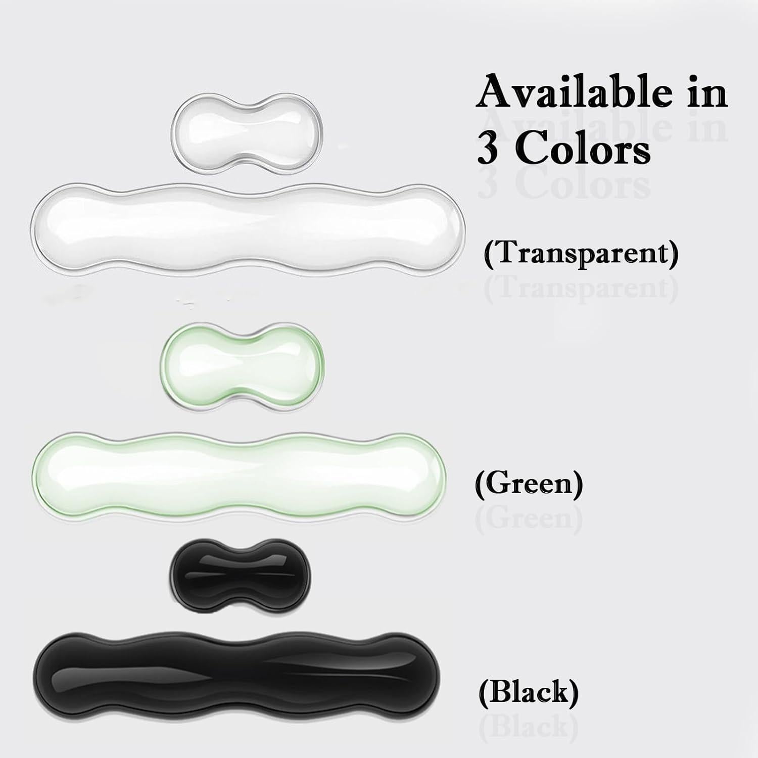 Reposamuñecas ergonómico de gel ZYooooooY para teclado y ratón