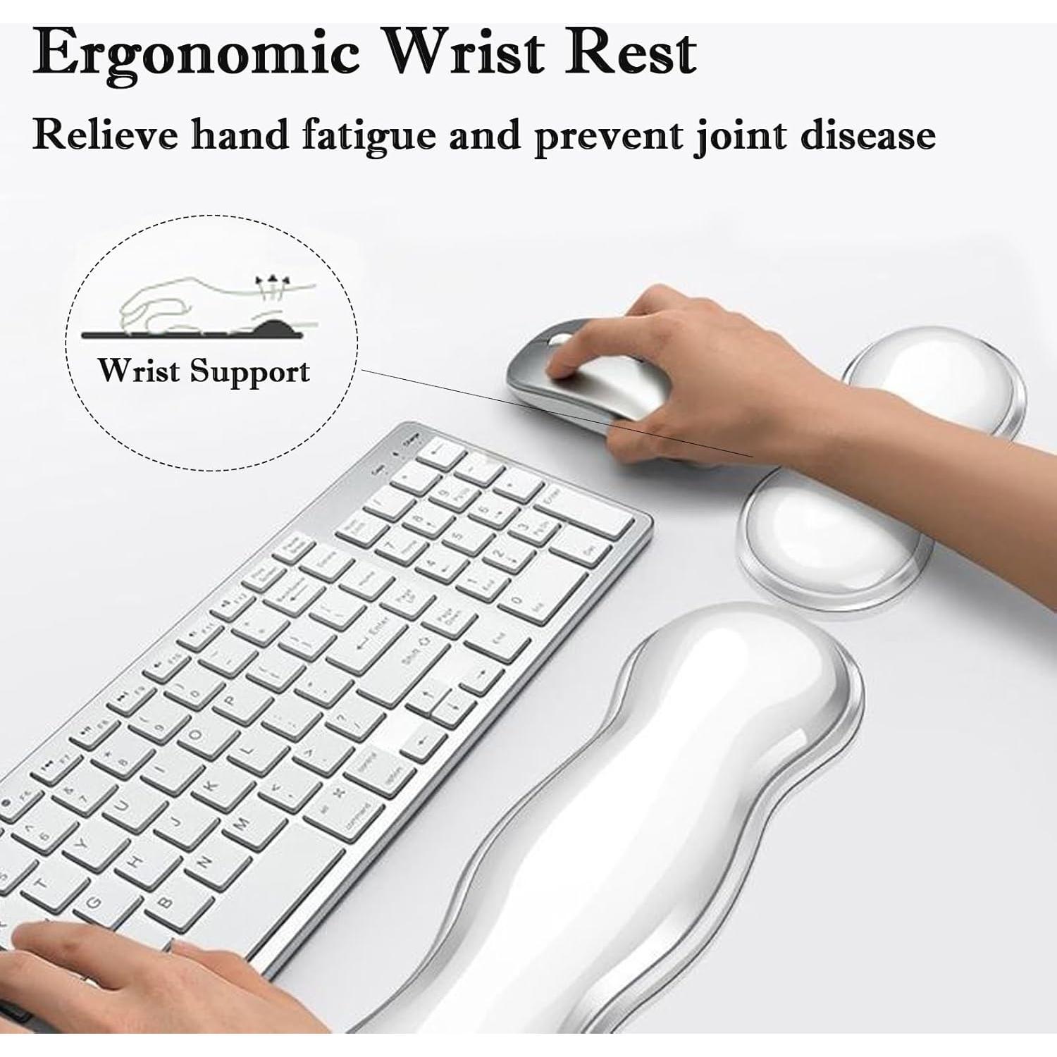 Reposamuñecas ergonómico de gel ZYooooooY para teclado y ratón