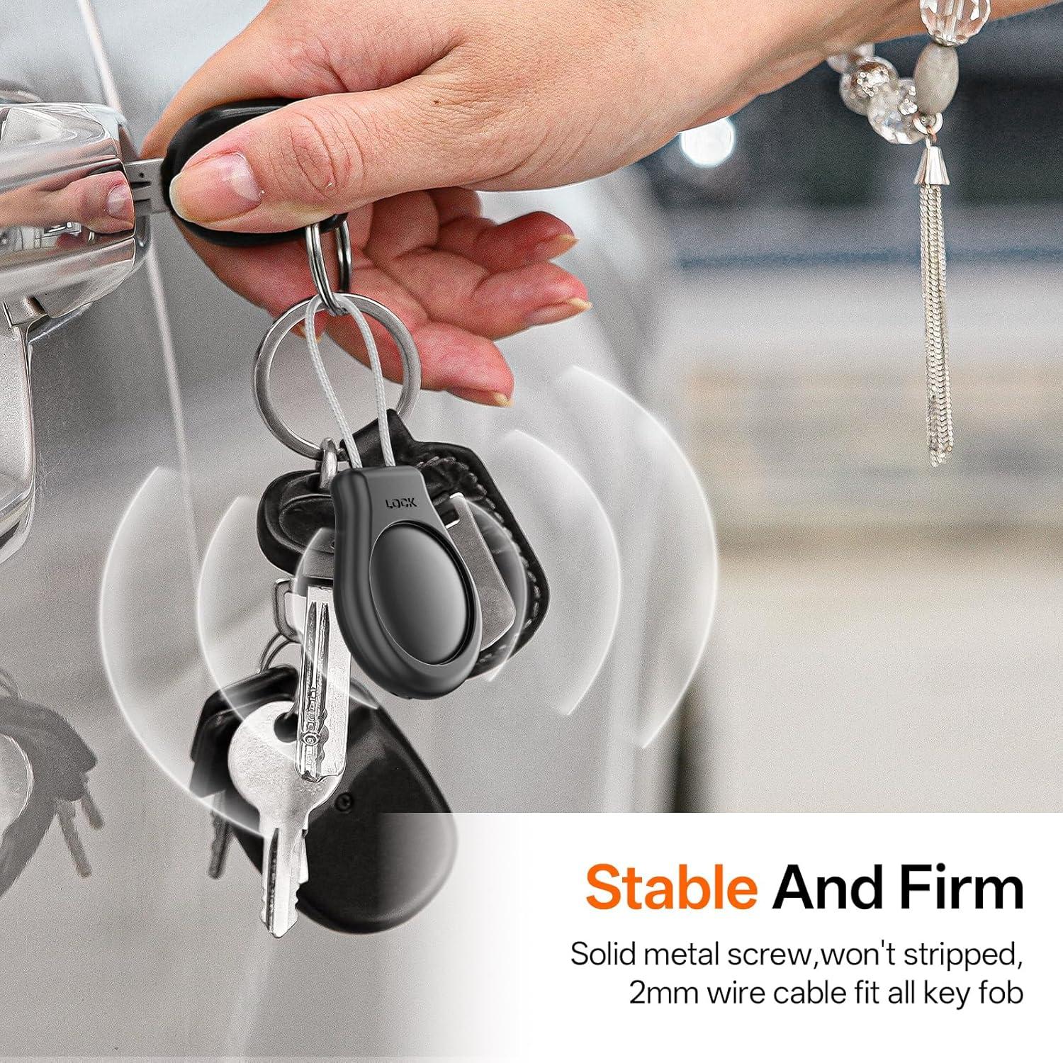 Soporte impermeable para AirTag Gotubiim - 4 Pack, negro